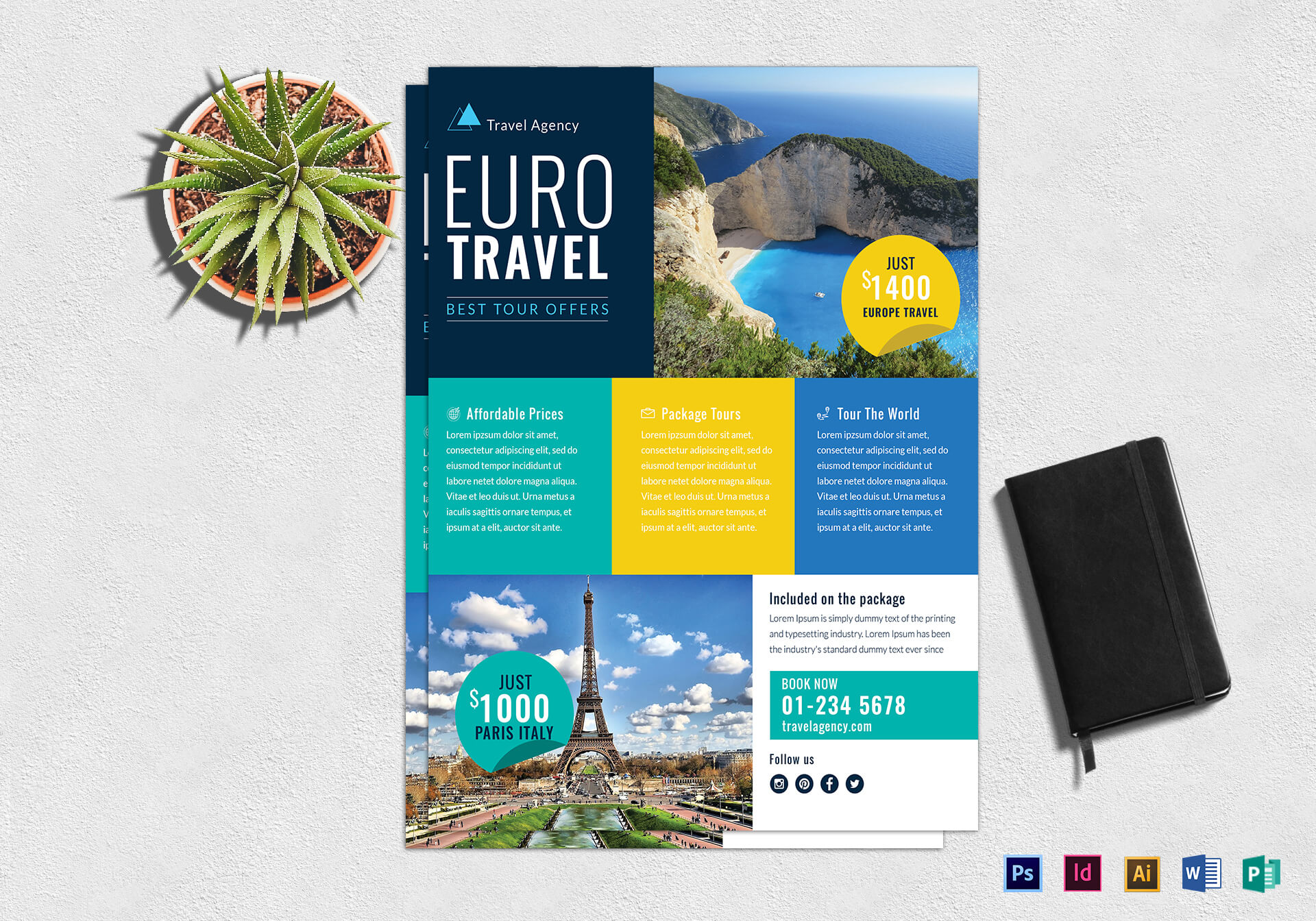 025 Template Ideas Travel Brochure Flyer Design Two Page Regarding Travel And Tourism Brochure Templates Free