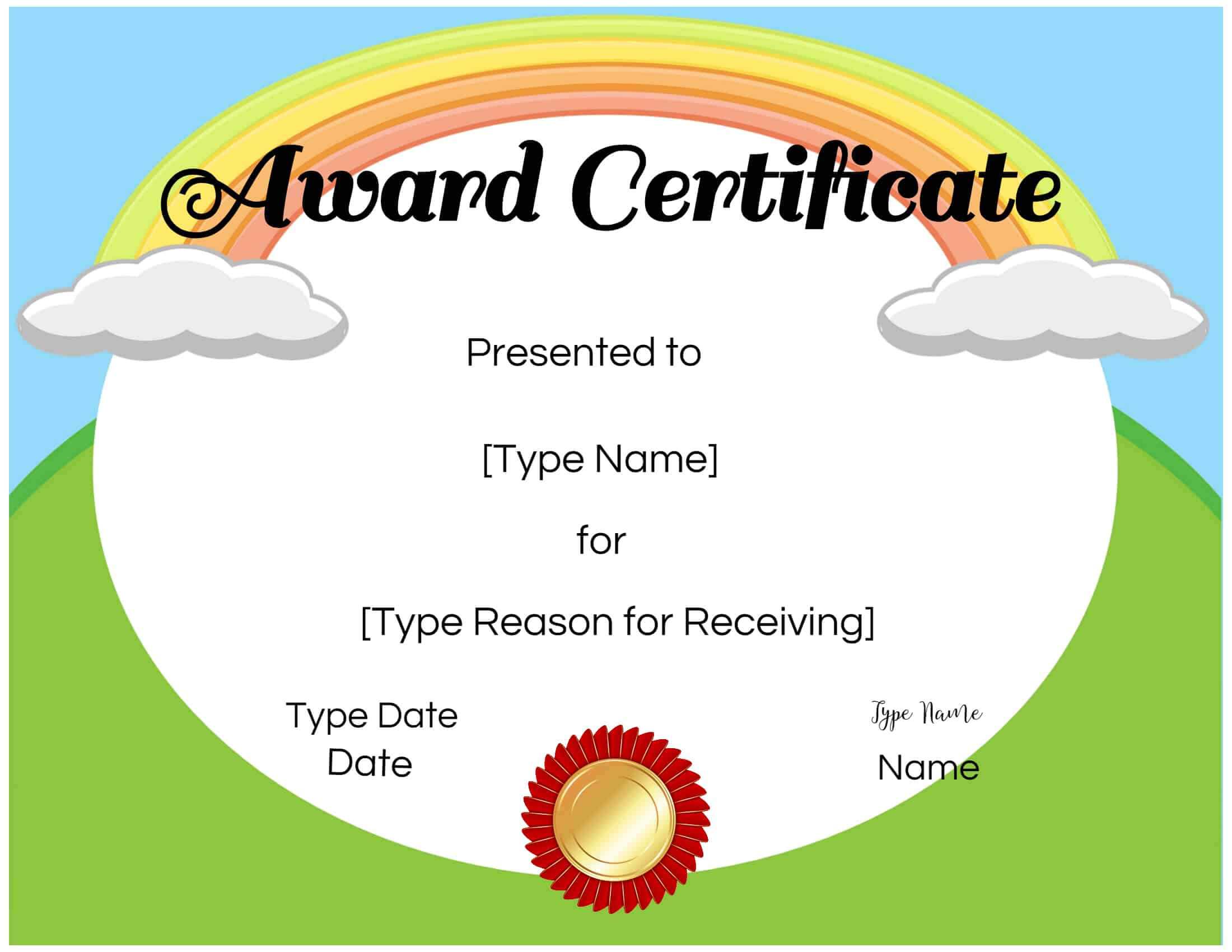 026 Free Templates For Certificates Certificate Kids Within Running Certificates Templates Free