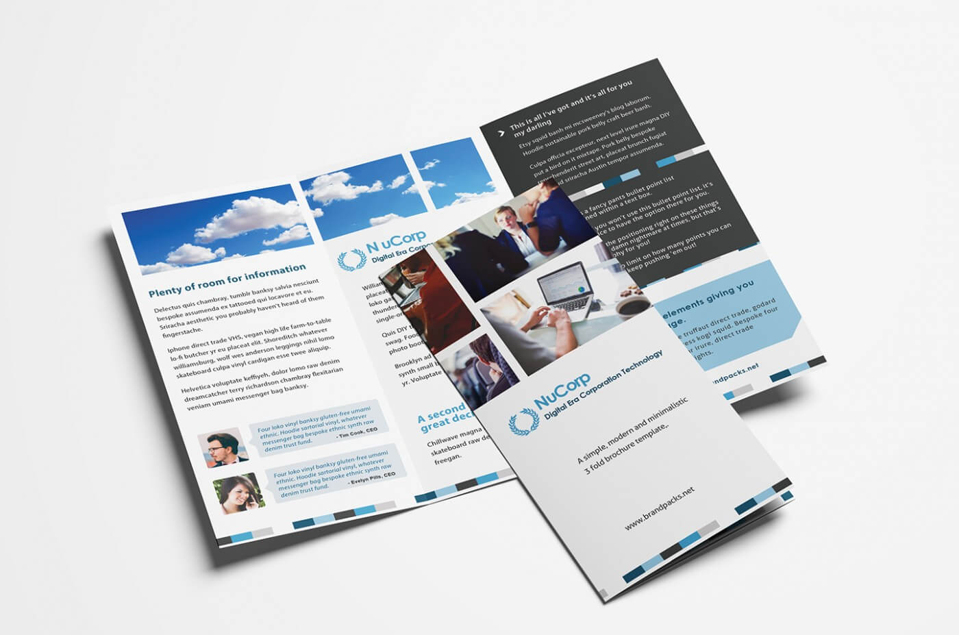 027 A4Bifold Brochure Template Ideas Templates Free Download Inside Fancy Brochure Templates