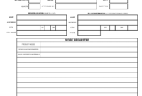 027 Maintenance Work Order Template Excel New Job Card in Mechanic Job Card Template