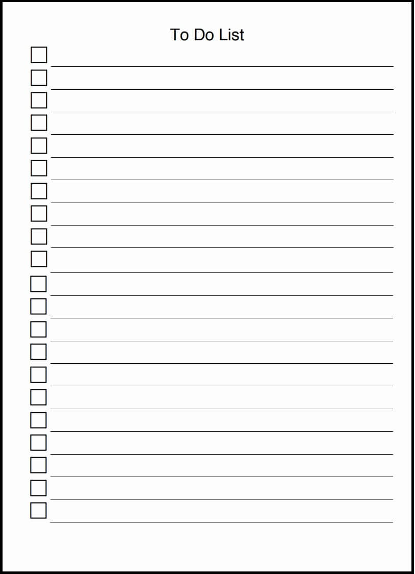 027 Printable Notes And To Do List Template Designs Throughout Blank To Do List Template