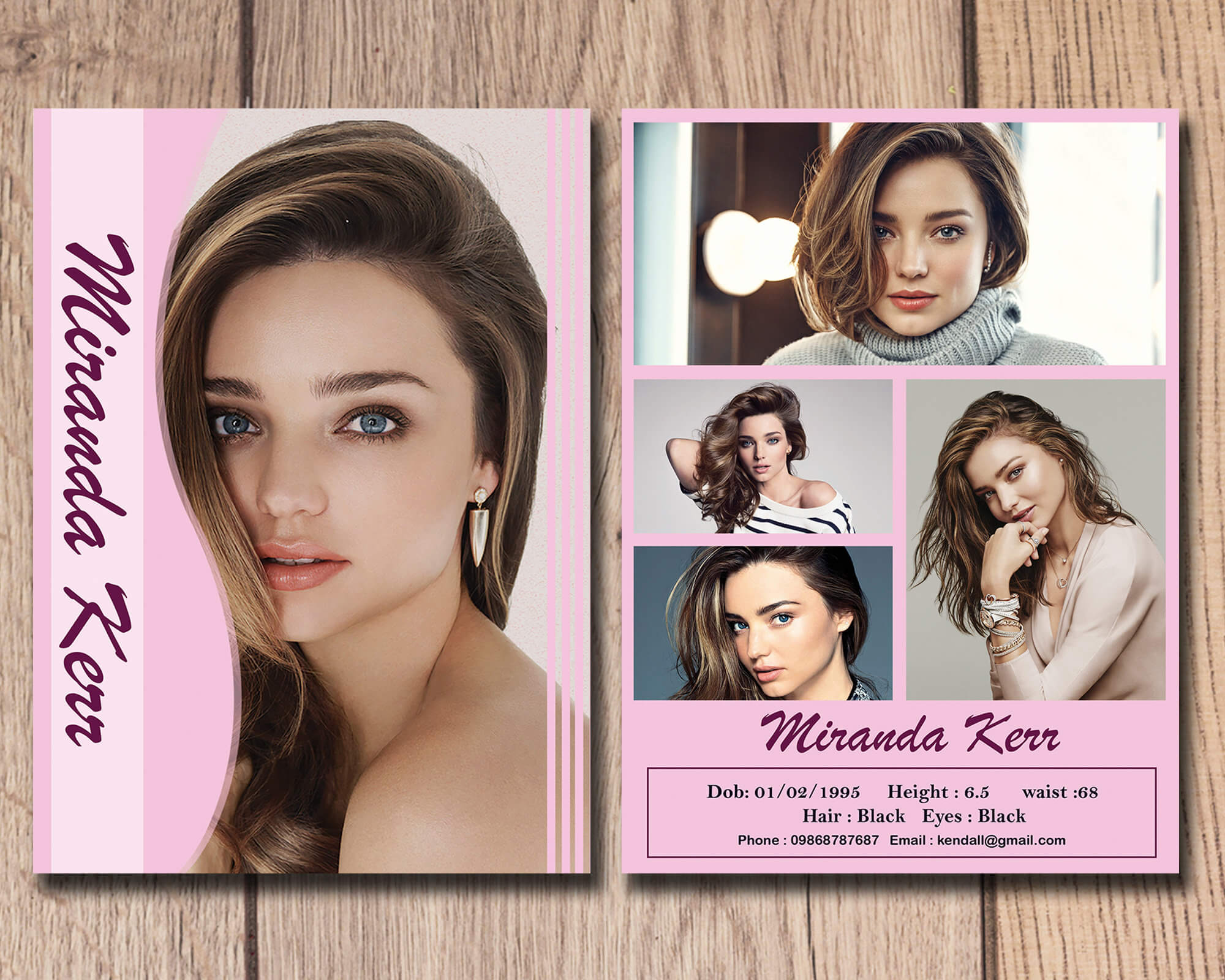 028 Model Comp Card Template Ideas Outstanding Photoshop Psd With Free Model Comp Card Template