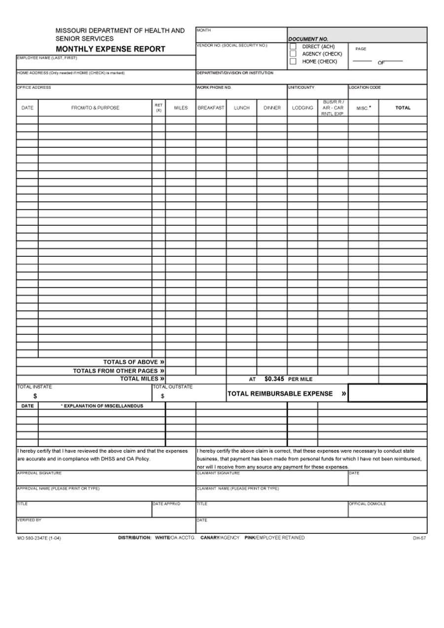 029 Expense Report Template Word Free Download Fearsome Throughout Ar Report Template