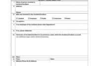 029 Template Ideas Incident Report Form Word Format Writing with regard to Incident Report Form Template Qld