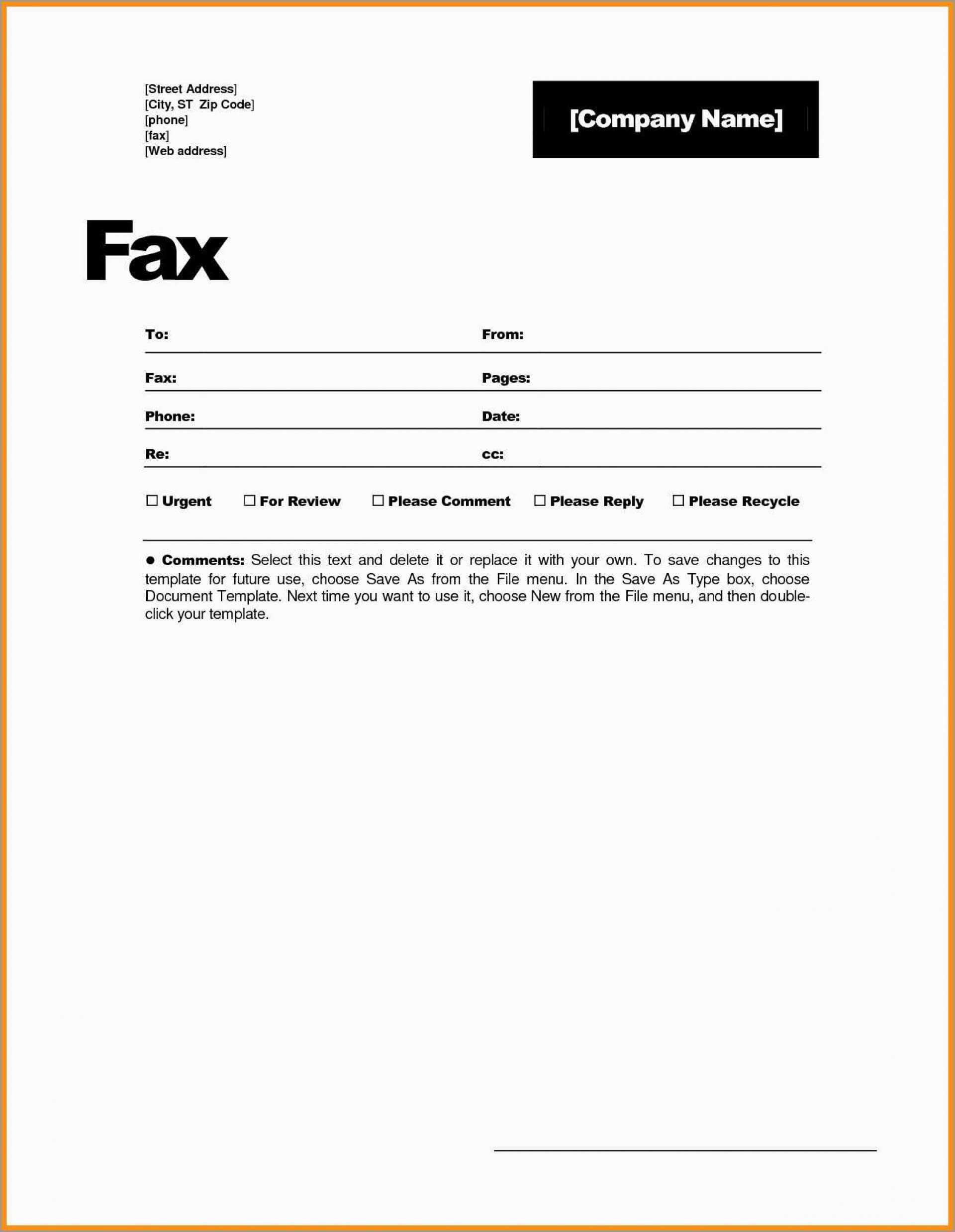 030 Fax Cover Sheet Template Free Word Stupendous Ideas Page With Fax Template Word 2010