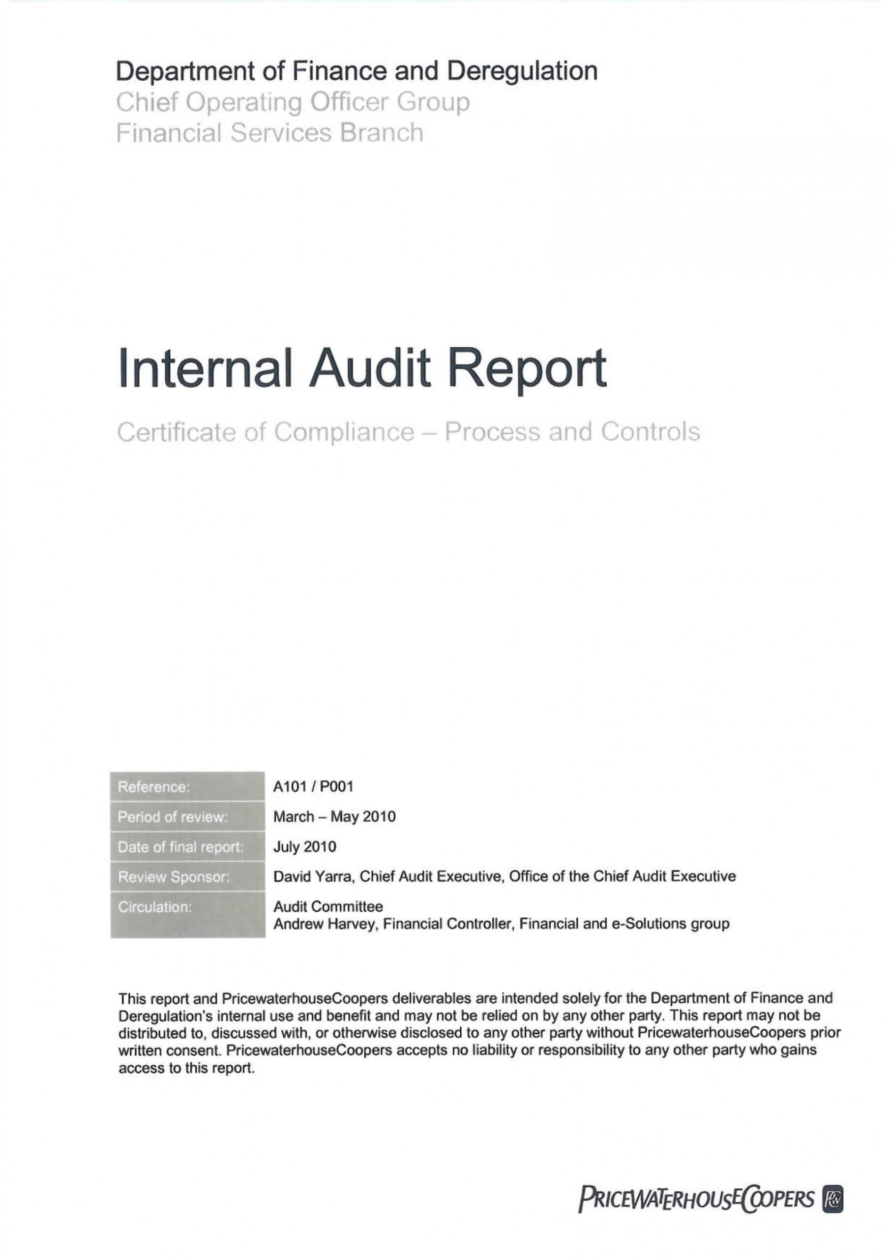 030 Internal Audit Report Template Stupendous Ideas Sample In Internal Control Audit Report Template