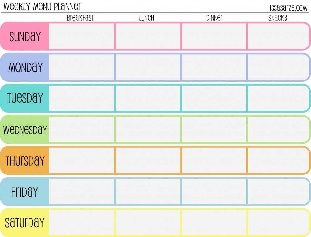 032 Free Menu Plan Template Unique Ideas Meal Excel Planning For Menu Planning Template Word