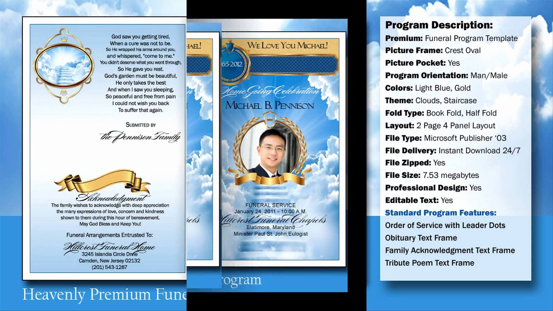 032 Free Obituary Template Download Funeral Program With Free Obituary Template For Microsoft Word