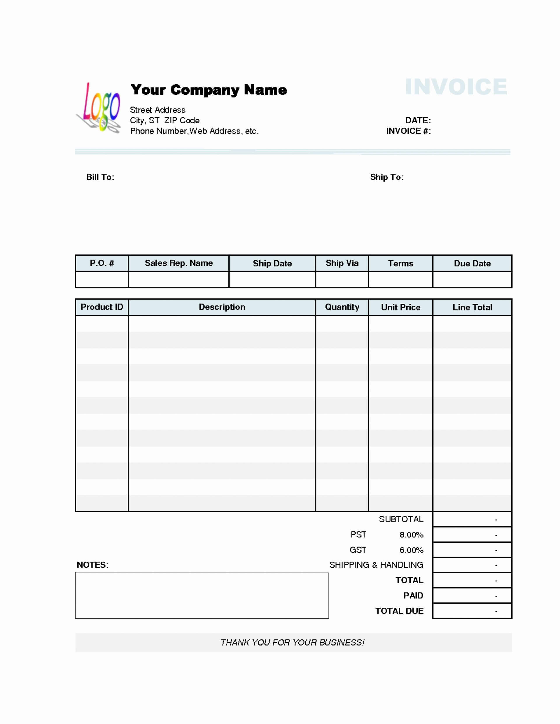 032 Simple Invoice Template Word Fresh Excel Of In With Invoice Template Word 2010