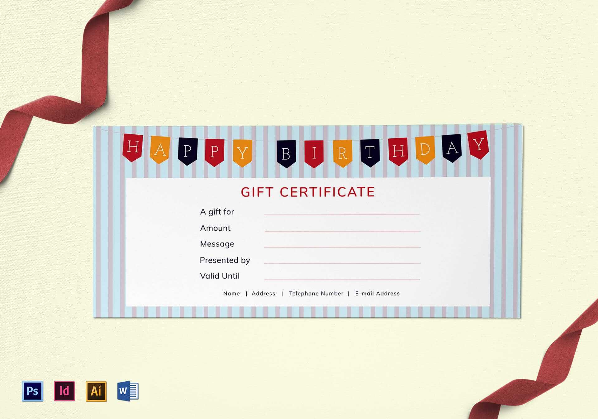 032 Template Ideas Free Silent Auction Gift Certificate In Mock Certificate Template