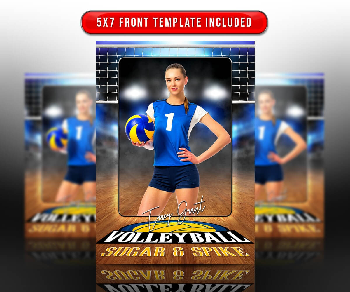 032 Volleyball Court Logo 5X7 23578 Soccer Trading Card Inside Soccer Trading Card Template