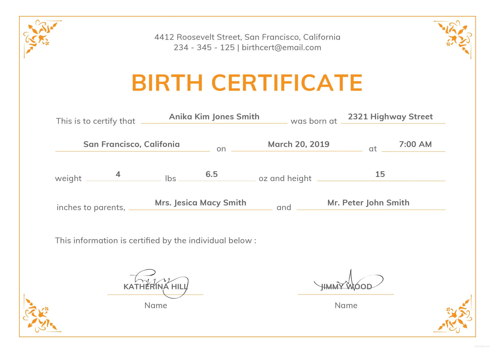 033 Large Free Birth Certificate Template Impressive Ideas For Birth Certificate Templates For Word