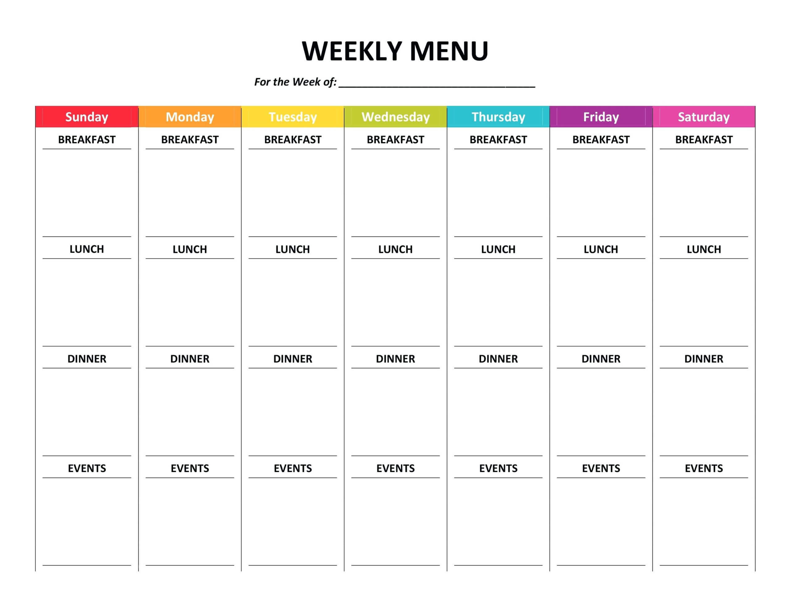 034 Free Meal Plan Template Word Ideas Printable Planning Throughout Menu Planning Template Word
