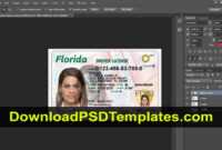 035 Teacher Id Card Photoshop Template Ideas Florida Driver regarding Florida Id Card Template