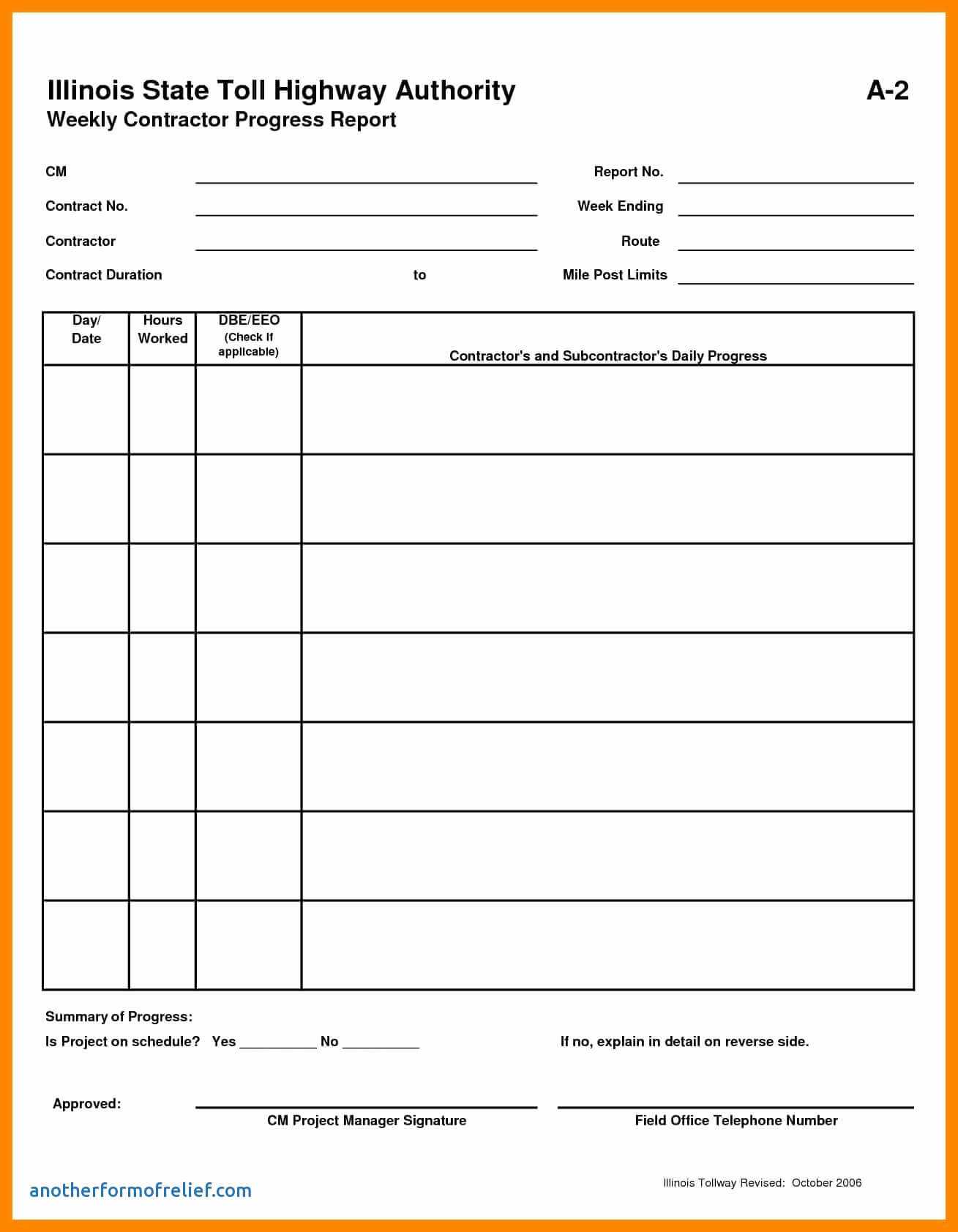 037 Status Report Template Excel Contract Management For Daily Status Report Template Xls