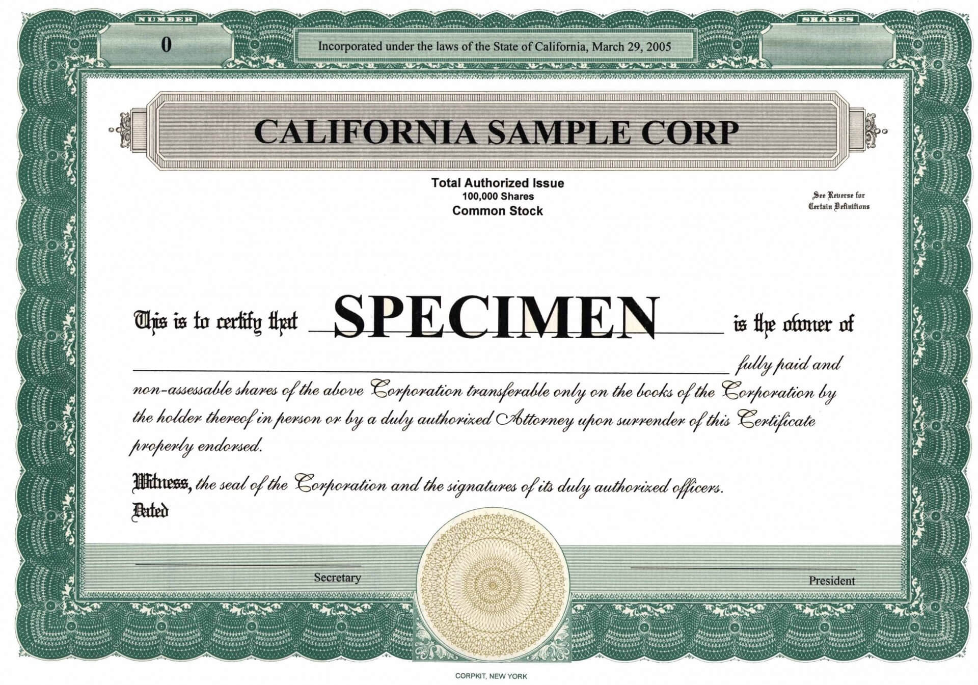 039 Stock Certificate Template Microsoft Word Ideas Maker For Template Of Share Certificate