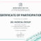 045 Certificate Of Participationemplate Or Word Doc With With Sample Certificate Of Participation Template
