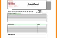 045 Daily Project Report Format Machine Breakdown Template throughout Machine Breakdown Report Template