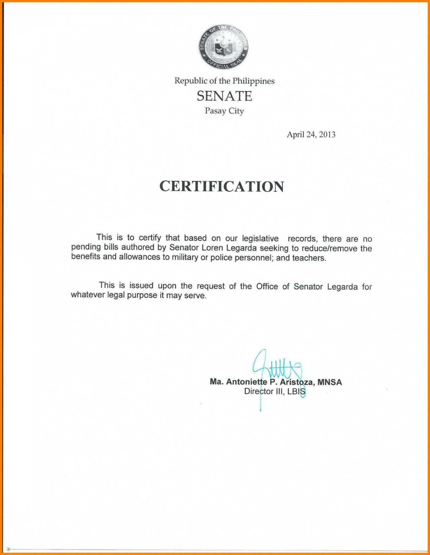 046 Certificate Of Employment Template Ideas Employee The Intended For Template Of Certificate Of Employment