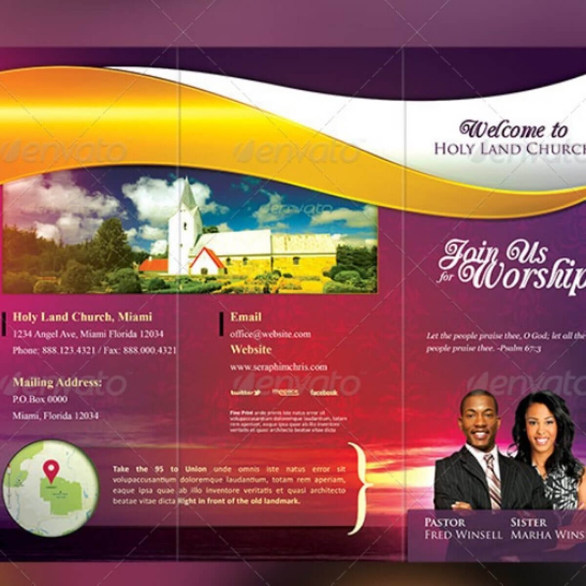 10+ Church Brochure Template Word, Psd And Indesign Format Regarding Welcome Brochure Template