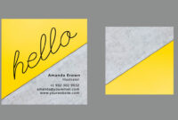 10 Clean &amp; Simple Business Card Templates Perfect For Any inside Freelance Business Card Template
