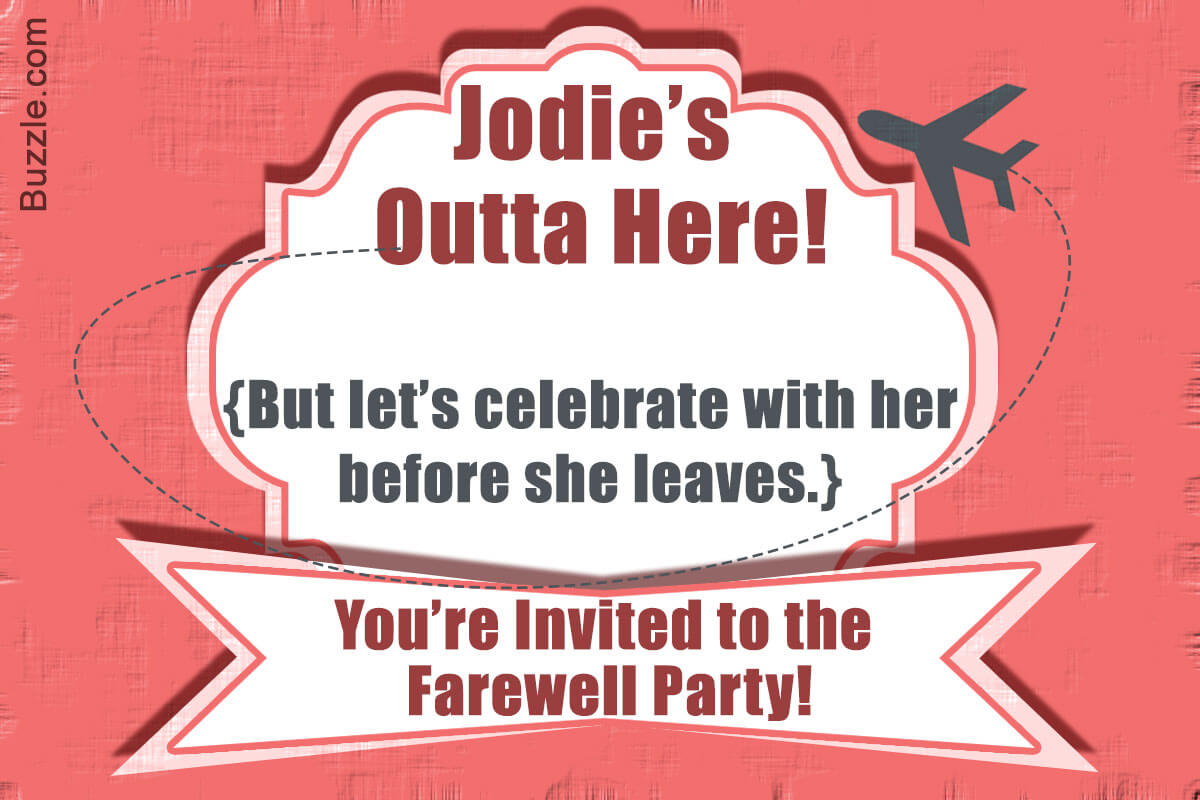 10 Farewell Party Invitation Wordings To Bid Goodbye In Within Farewell Card Template Word