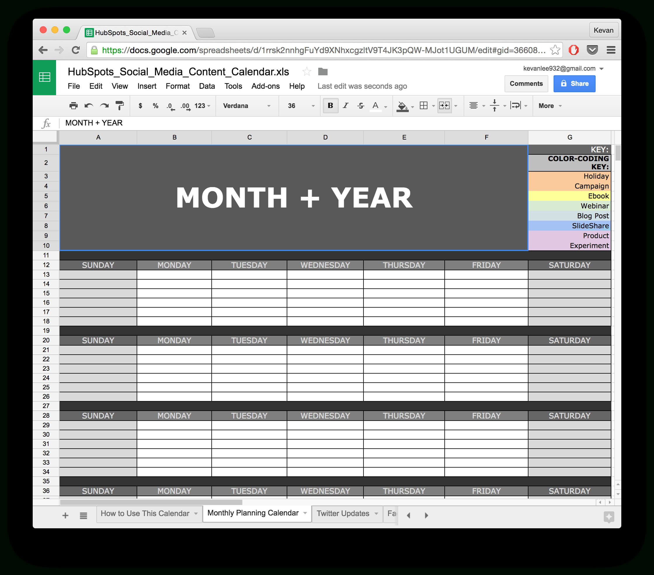 10 Ready To Go Marketing Spreadsheets To Boost Your In Monthly Productivity Report Template