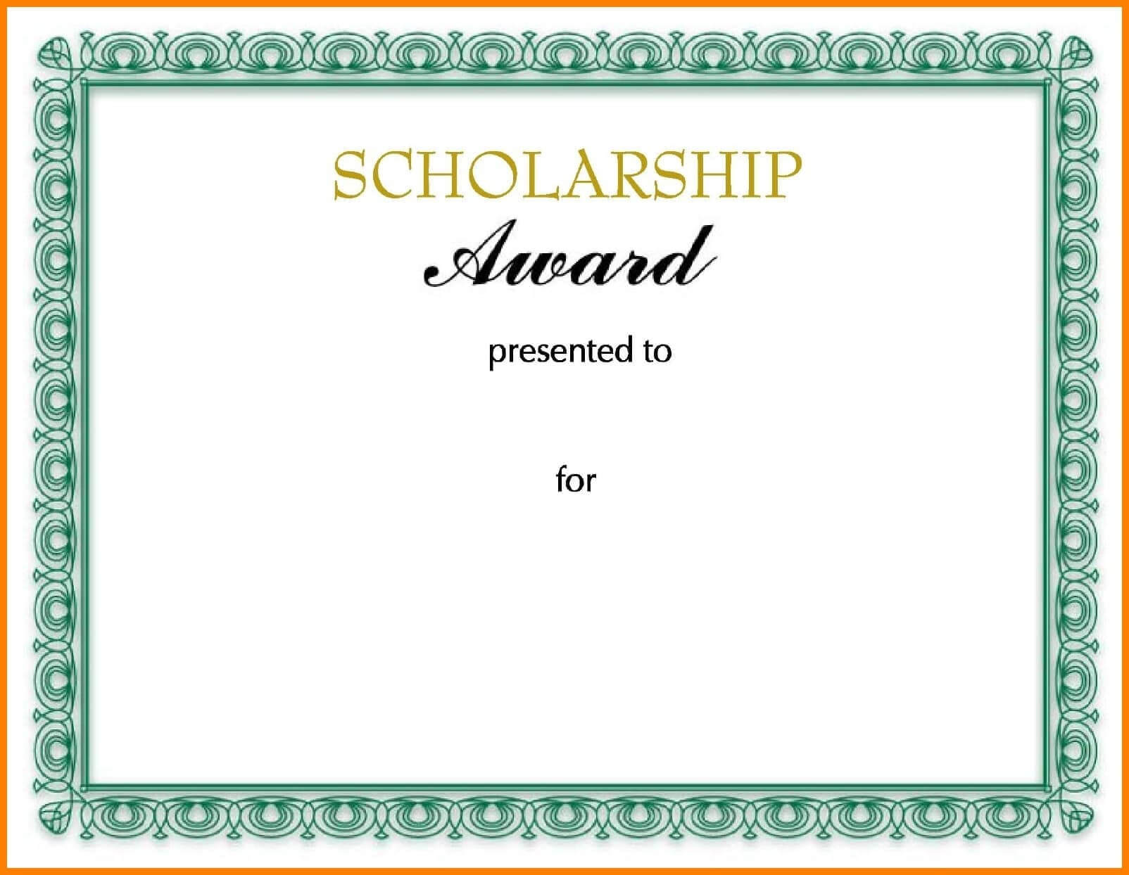 10+ Scholarship Award Certificate Examples – Pdf, Psd, Ai With Scholarship Certificate Template