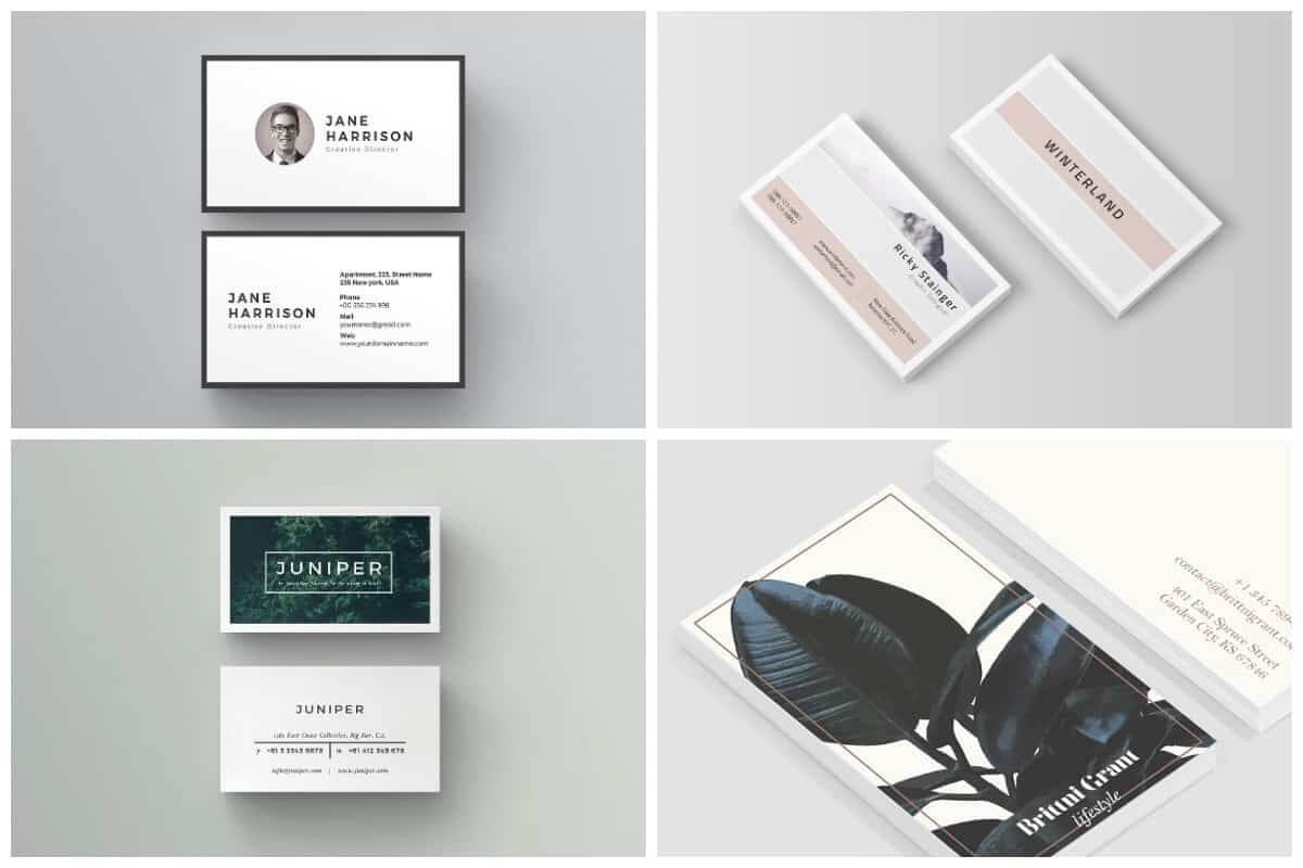 10 Unique Business Card Templates To Stand Out From The Within Generic Business Card Template