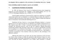 10+ Workplace Investigation Report Examples - Pdf | Examples intended for Sexual Harassment Investigation Report Template