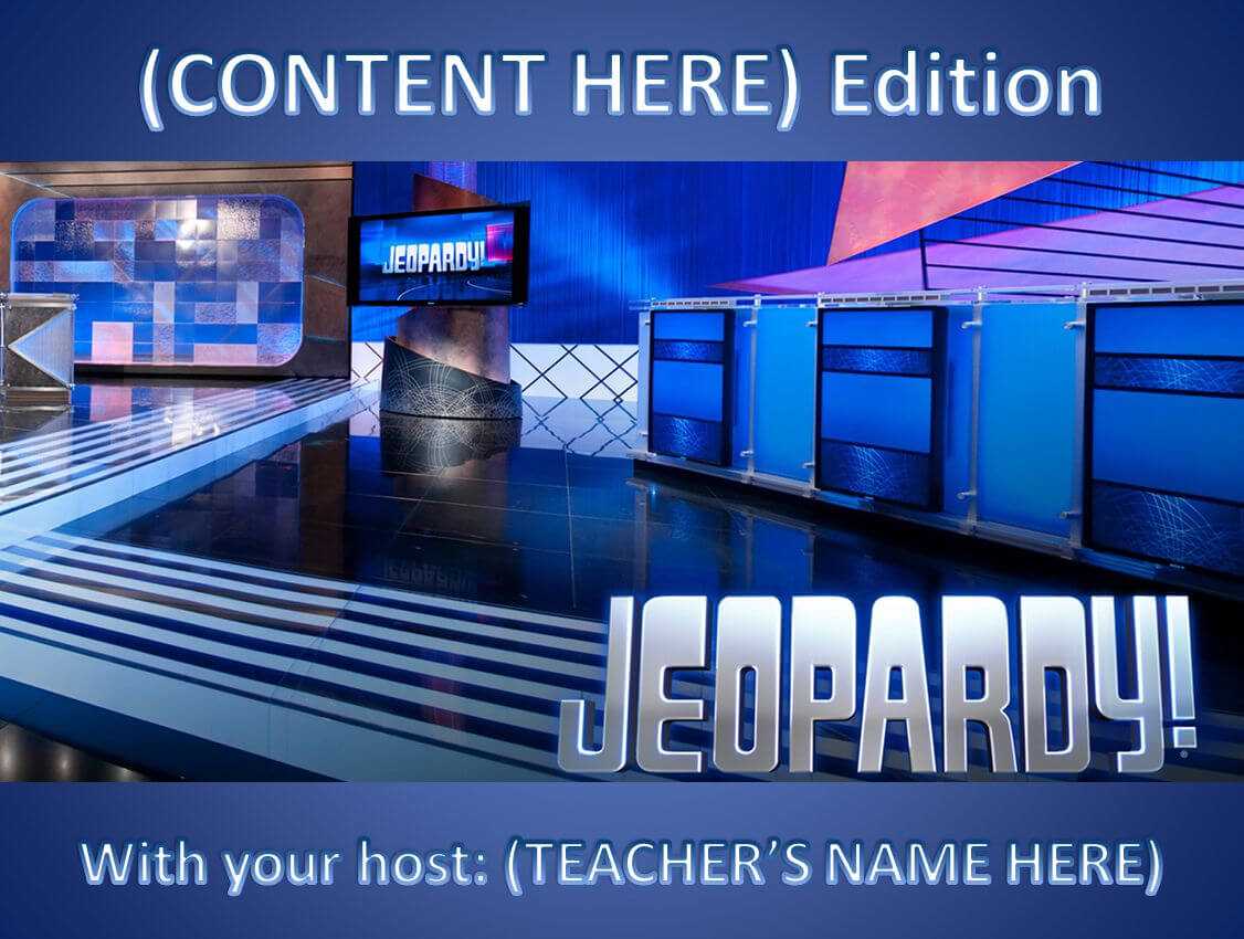 11 Best Free Jeopardy Templates For The Classroom Intended For Jeopardy Powerpoint Template With Score