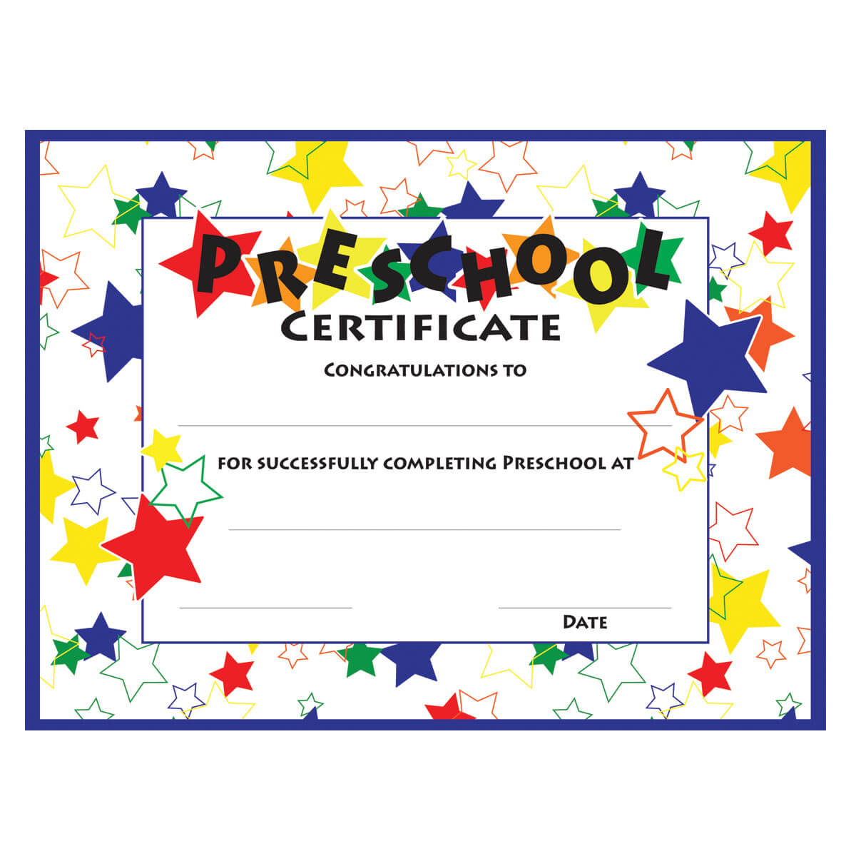 11+ Preschool Certificate Templates – Pdf | Free & Premium In Free Printable Graduation Certificate Templates