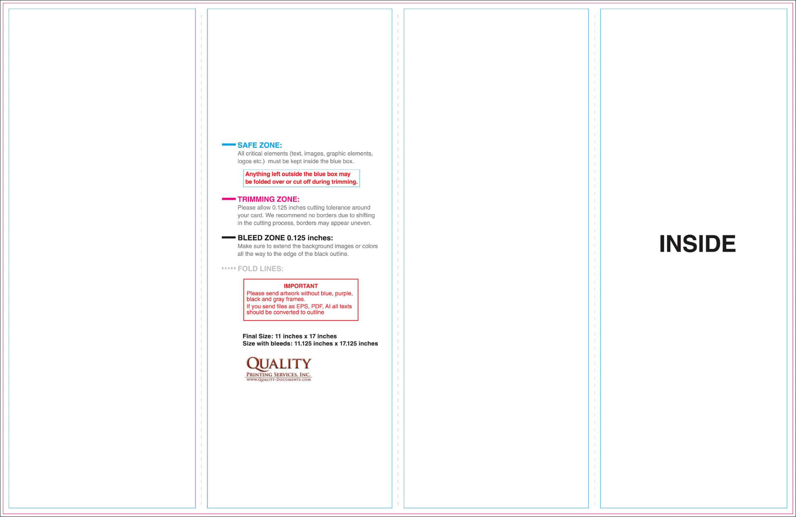 11X17 Brochure Templates With Regard To 11X17 Brochure Template