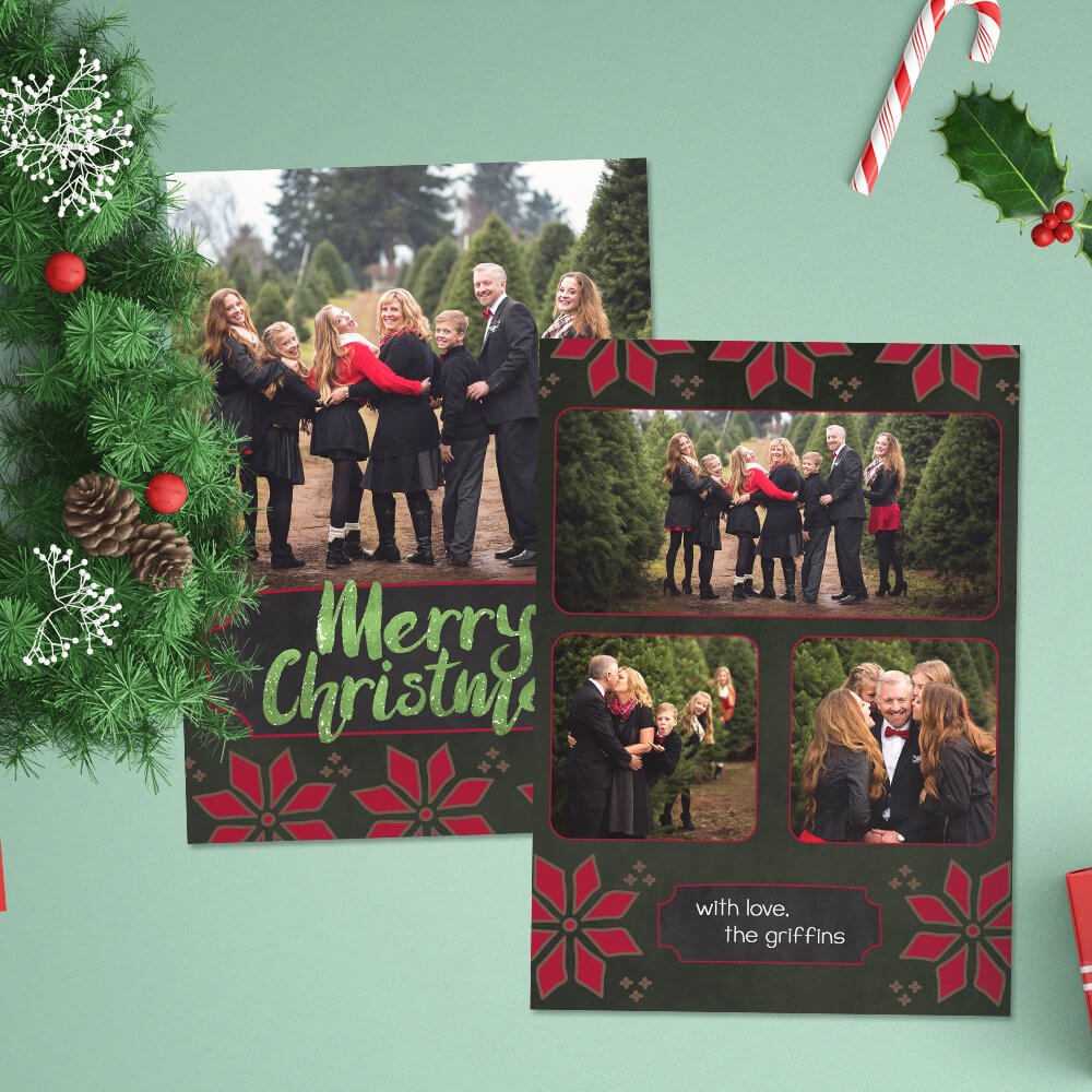 12 Christmas Card Photoshop Templates To Get You Up And Pertaining To Christmas Photo Card Templates Photoshop