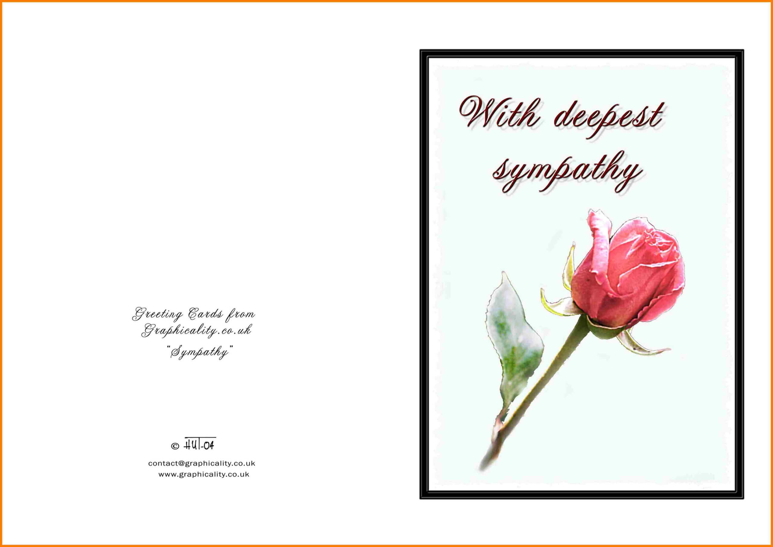 12+ Free Printable Sympathy Cards | Memo Heading Pertaining To Sympathy Card Template