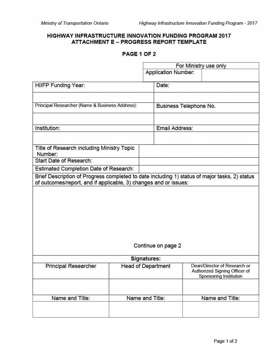 12 Template For Status Report For A Project | Resume Letter In Research Project Progress Report Template
