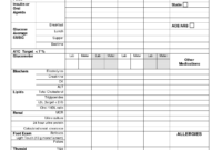 12 Unusual Adl Flow Sheet Template with regard to Nursing Assistant Report Sheet Templates