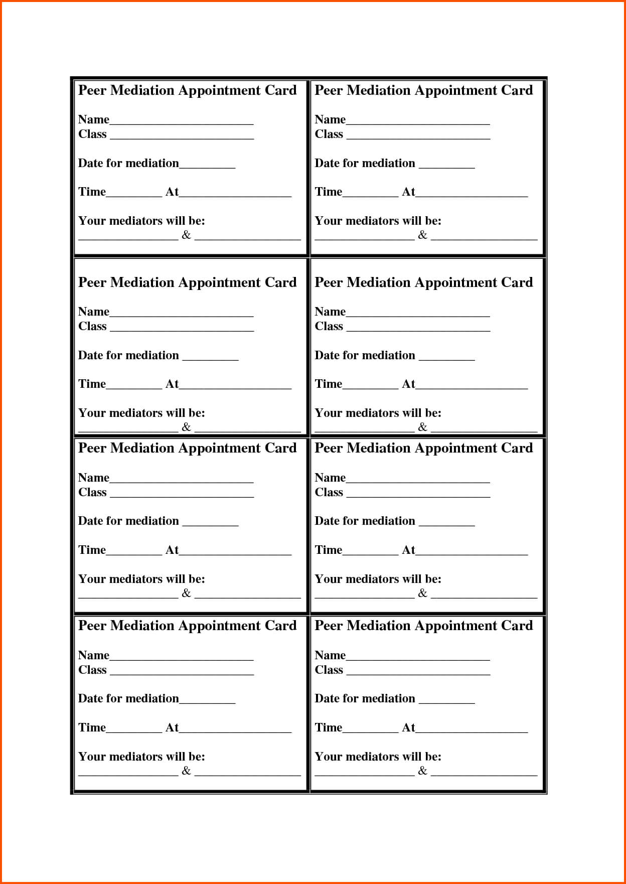 13+ Appointment Cards Template | Survey Template Words With Regard To Appointment Card Template Word