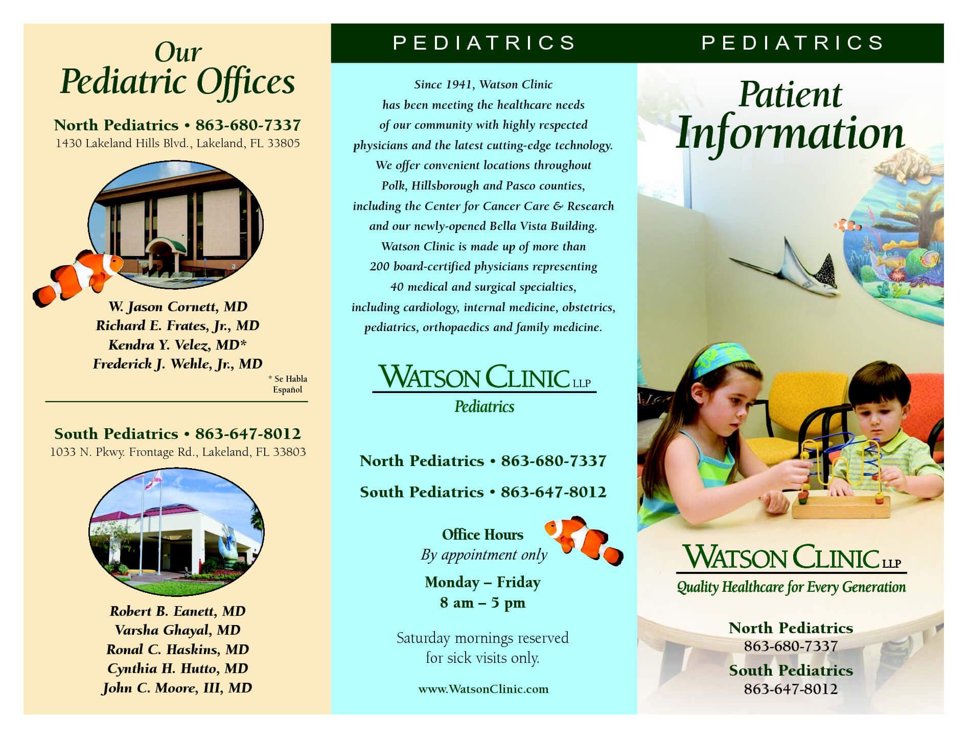 13 Best Photos Of Doctor Office Pamphlet Sample – Pediatric Within Medical Office Brochure Templates