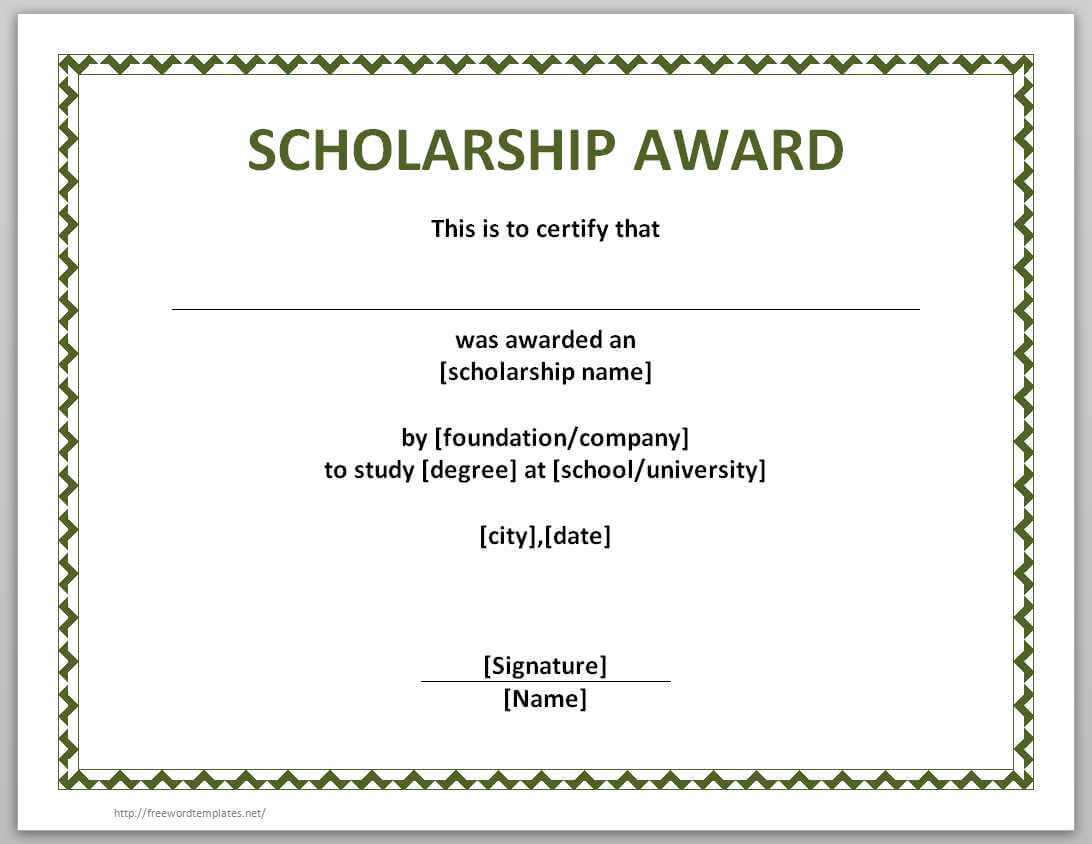 13 Free Certificate Templates For Word » Officetemplate Throughout Microsoft Word Award Certificate Template