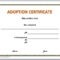 13 Free Certificate Templates For Word » Officetemplate Within Blank Adoption Certificate Template