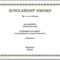 13 Free Certificate Templates For Word » Officetemplate Within Scholarship Certificate Template