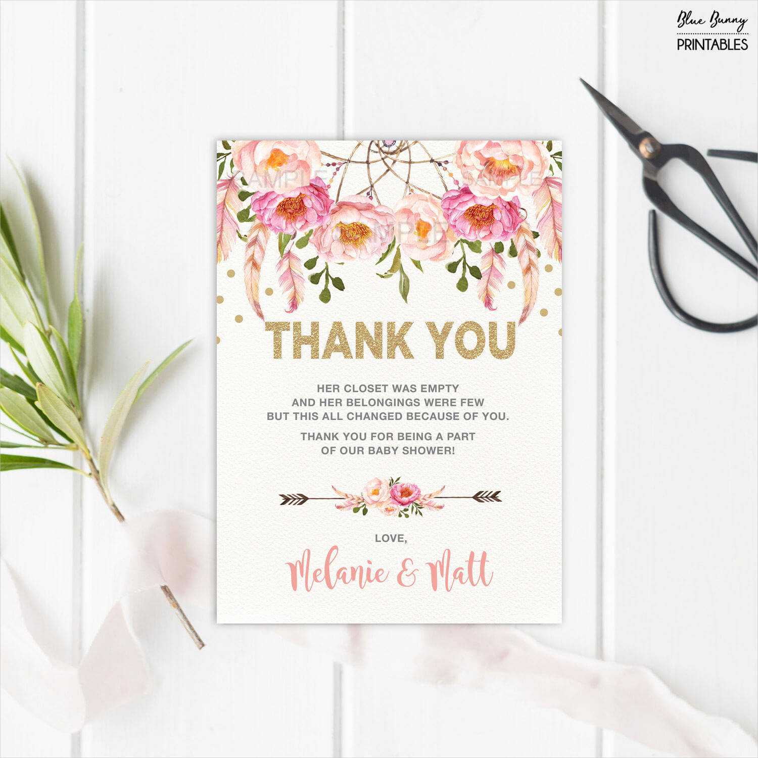 14 Baby Shower Thank You Card Examples Editable Psd Ai Intended For Thank You Card Template For Baby Shower