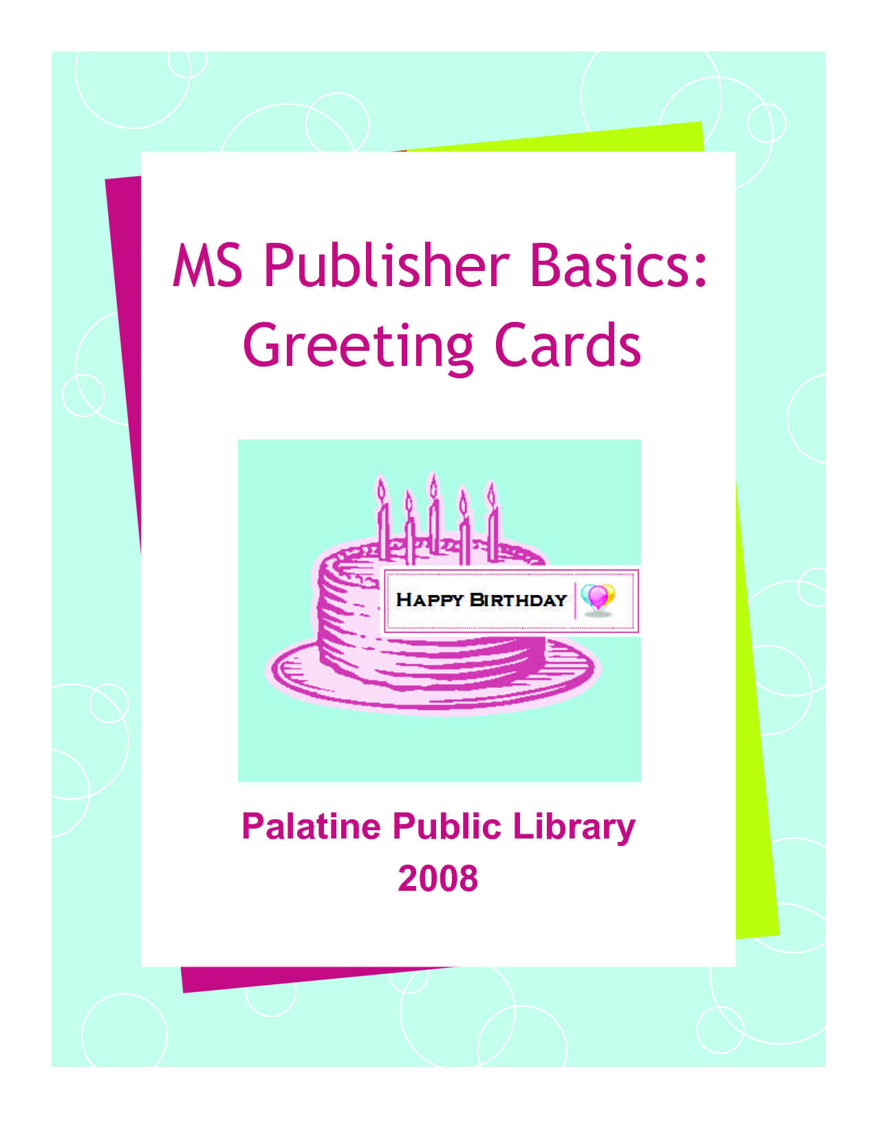 14 Happy Birthday Card Template Publisher Images - Happy Throughout Birthday Card Publisher Template