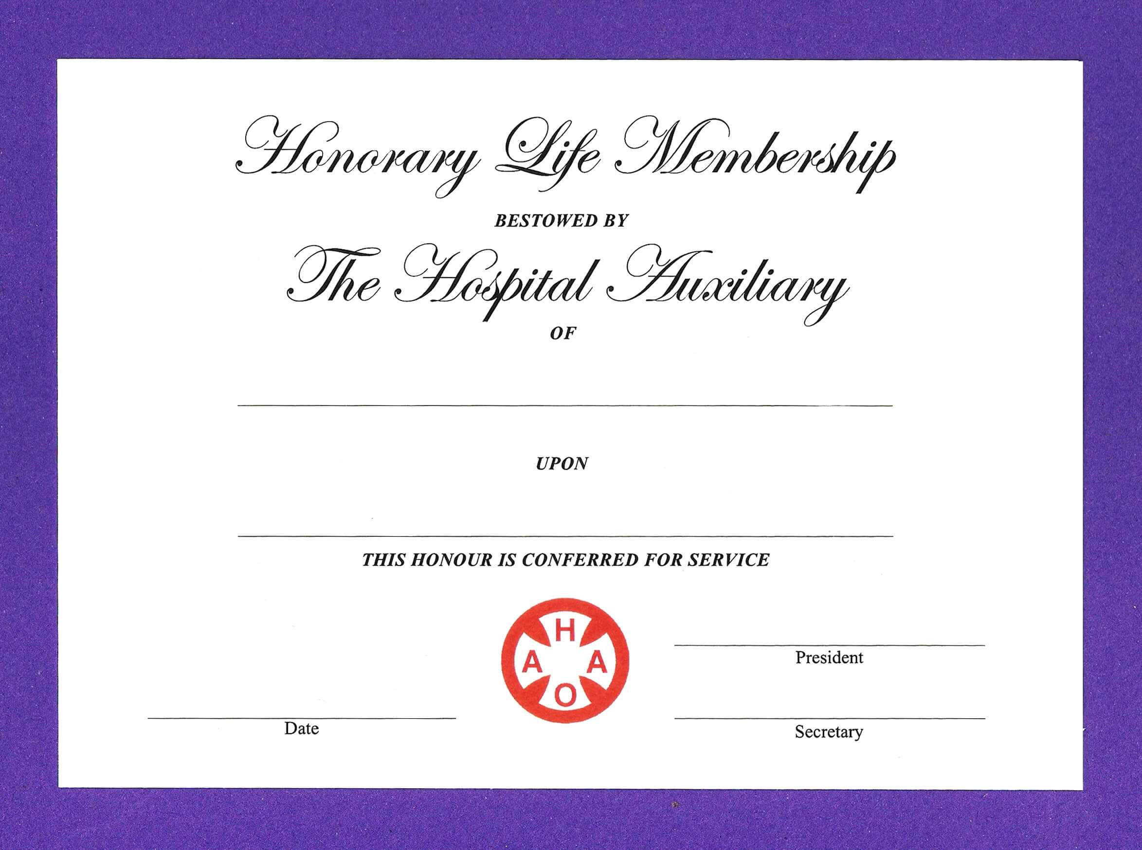 14+ Honorary Life Certificate Templates - Pdf, Docx | Free Throughout Life Membership Certificate Templates