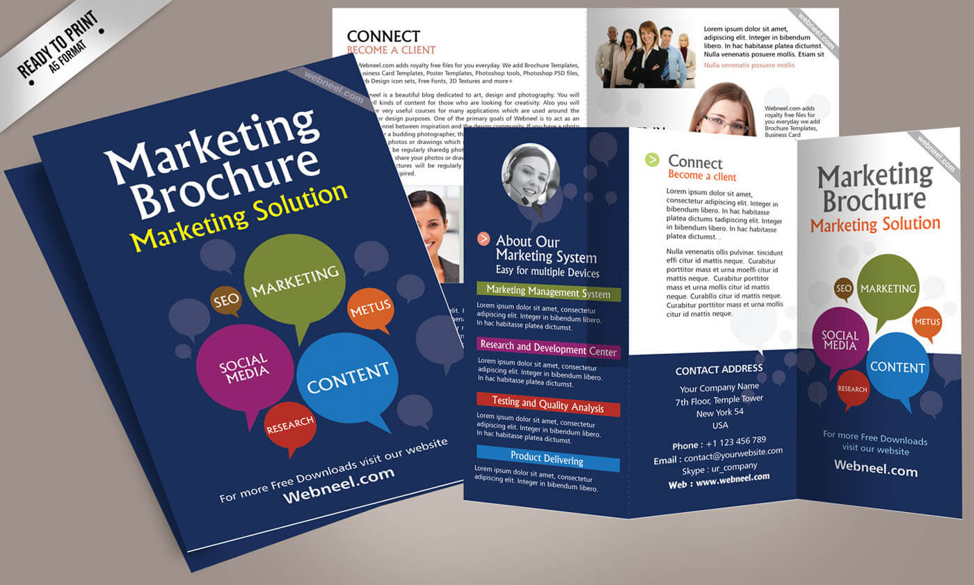 14 Marketing Brochure Design Template – Freedownload Pertaining To Creative Brochure Templates Free Download