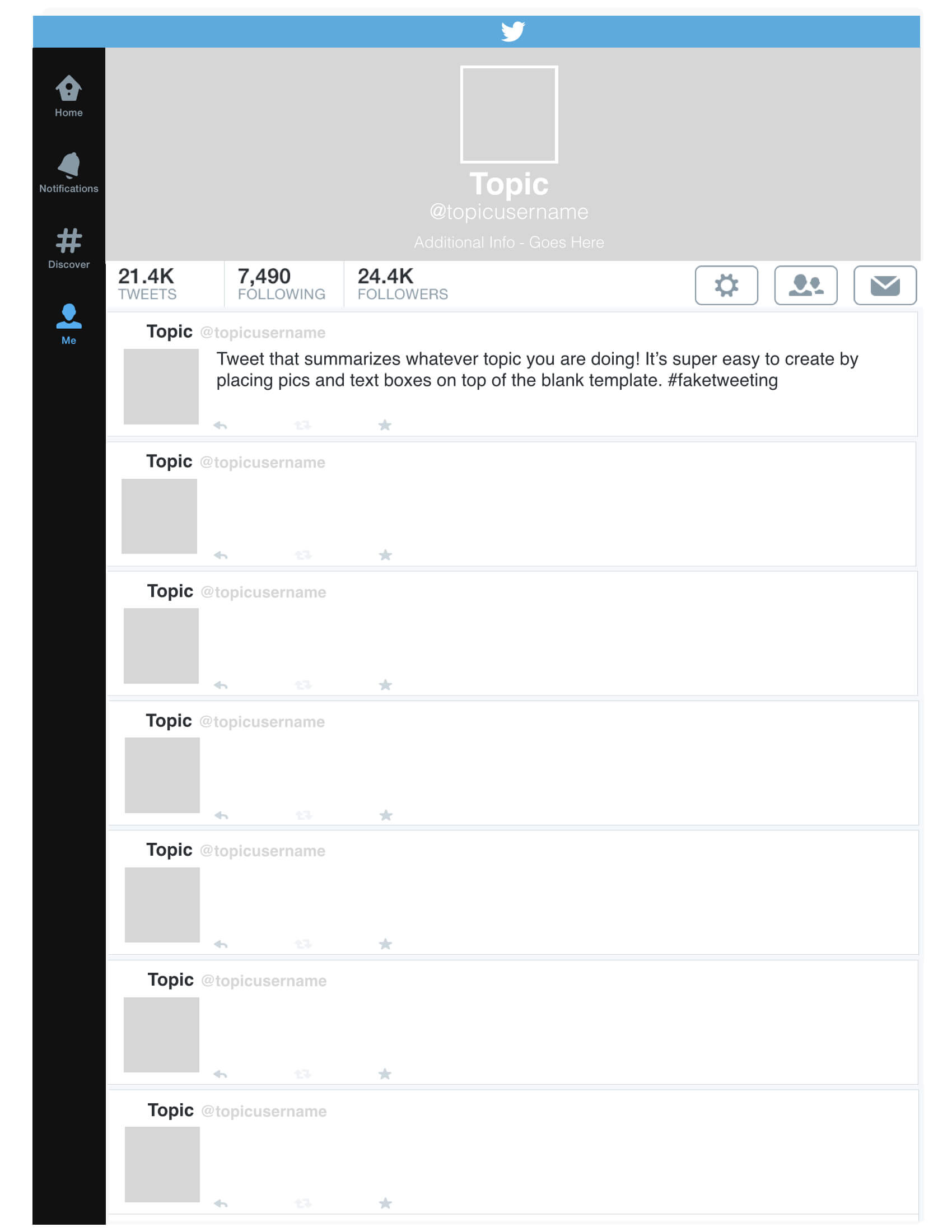 15 Best Photos Of Blank Twitter Template For Students 2015 Pertaining To Blank Twitter Profile Template