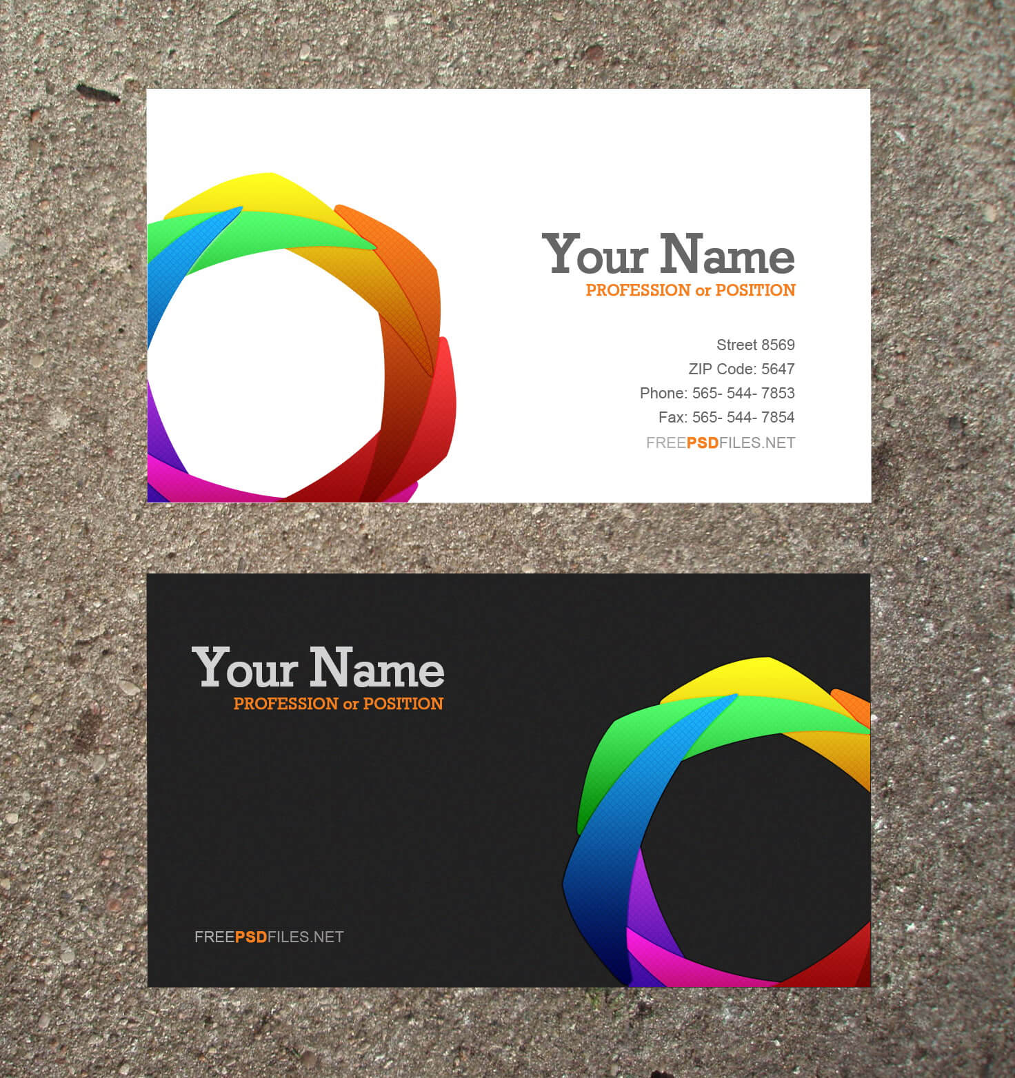 16 Business Card Templates Images – Free Business Card Within Blank Business Card Template Photoshop