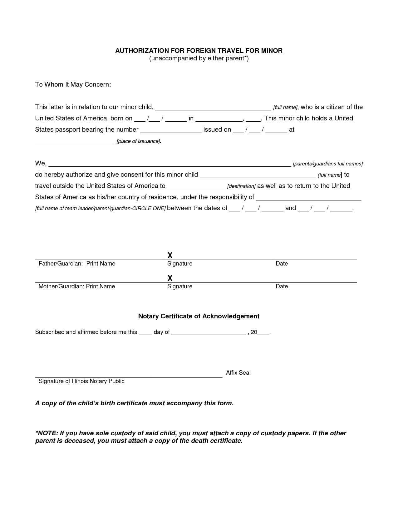 16+ Travel Authorization Letter Examples – Pdf | Examples Pertaining To Travel Request Form Template Word