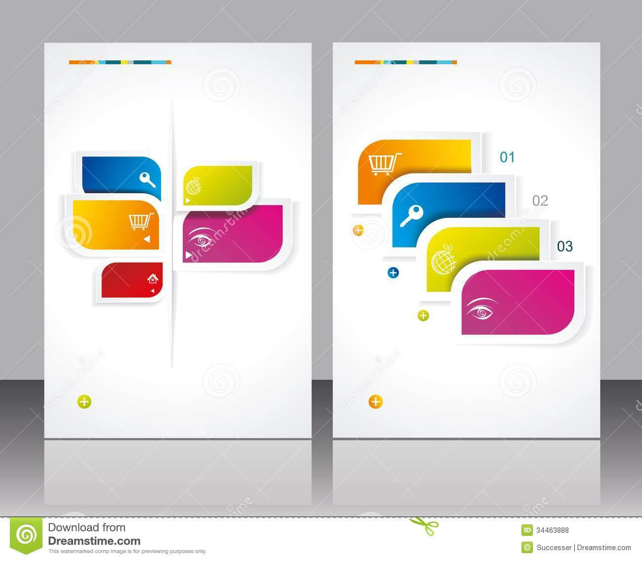 16 Vector Brochures Templates Images – Free Vector Brochure With Creative Brochure Templates Free Download